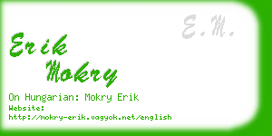 erik mokry business card